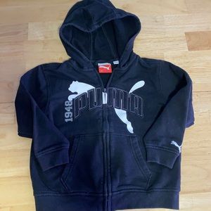 Boys size for puma zip up hoodie